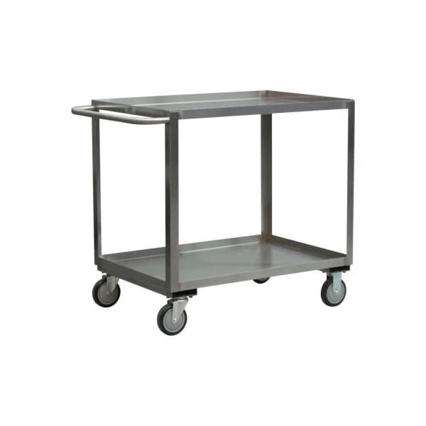 Jamco Steel Cart w/2 Shelves & 5" Casters, 1200 lb. Capacity, 54"L x 31"W x 35"H XB348S500QQ - main